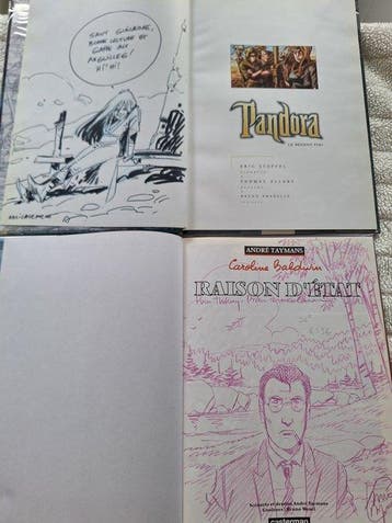 Caroline Badwin + Pandora + 2x dédicace - 2x C - 2 Album -, Nieuw