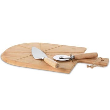 Pizza Snijplank 43x30cm (Incl. Pizzasnijder en Pizzaschep), Verzenden, Nieuw