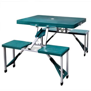 vidaXL Campingset inklapbaar lichtgewicht 120x60 cm, Caravans en Kamperen, Kampeermeubelen, Verzenden, Nieuw