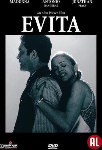 Evita (dvd tweedehands film), Spelcomputers en Games, Ophalen of Verzenden, Zo goed als nieuw
