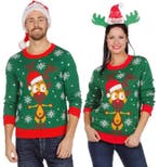 Kersttrui groen met rendier, Ophalen of Verzenden, Nieuw