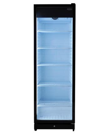 Combisteel Koelkast PIB-360R | 1 Glasdeur | Zwart | +1°C/+9°, Witgoed en Apparatuur, Ophalen of Verzenden, Nieuw
