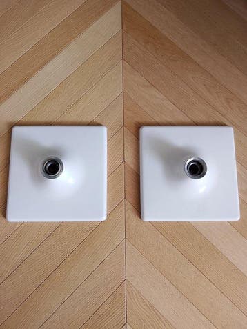 Wandkandelaar (2) - Aluminium - Ruimtevaarttijdperk