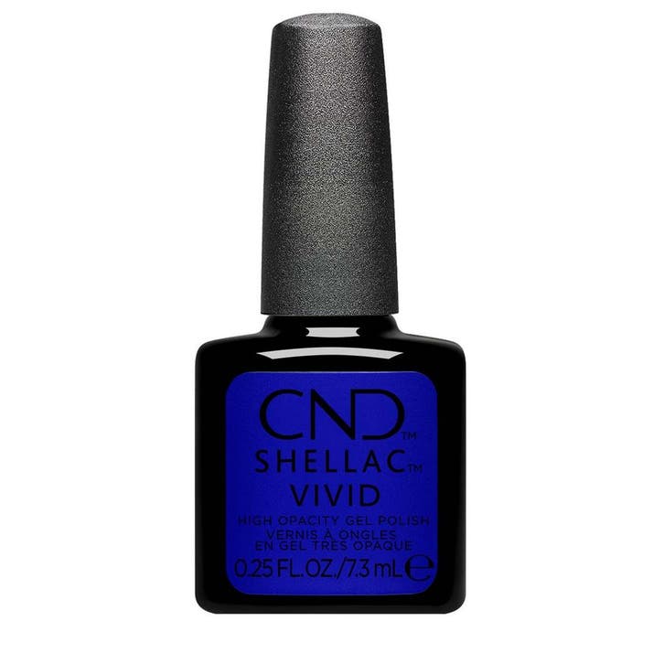 CND  Shellac Vivid  Lazuli Blue 7,3 ml, Sieraden, Tassen en Uiterlijk, Uiterlijk | Haarverzorging, Nieuw, Verzenden
