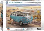 The Love & Hope VW Bus Puzzel (1000 stukjes) | Eurographics, Hobby en Vrije tijd, Denksport en Puzzels, Verzenden, Nieuw