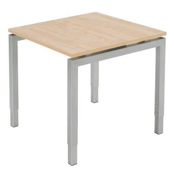 Recht N-poot bureau, 80 x 80 cm, Overige plaatsen, Ophalen of Verzenden, Nieuw in verpakking, Bureau