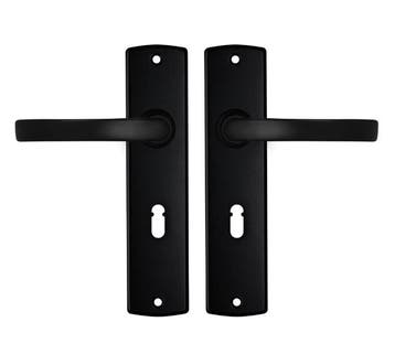 AXA Curve schild SL56 met deurklink Blok aluminium zwart, Verzenden, Nieuw