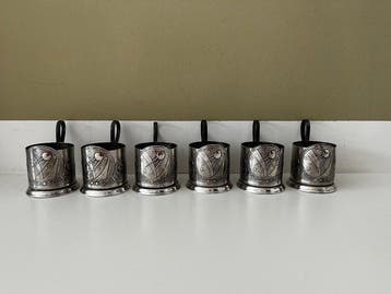 Koltsjoegino-fabriek - Koffie- en theeservies (6) - melchior, Antiek en Kunst, Antiek | Goud en Zilver