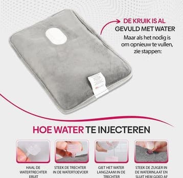Cheveux Elektrische Kruik - Fleece - Oplaadbare Kruik - 380W, Ophalen of Verzenden, Nieuw