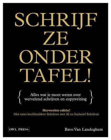 9789493428904 Schrijf ze onder tafel! Bavo van Landeghem, Verzenden, Nieuw, Bavo van Landeghem