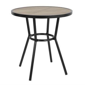 Bolero Marston Ronde Buitentafel Zwart 700mm, Verzenden, Nieuw in verpakking