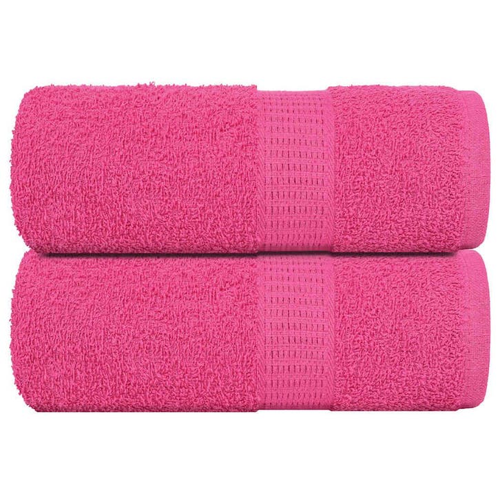 vidaXL Washandjes FROGN 2 st 30x30 cm 360 g/m² roze, Huis en Inrichting, Badkamer | Badtextiel en Accessoires, Roze, Nieuw, Verzenden