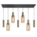 Moderne Hanglamp | Zwart | 3 x GU10 Messing kokers, Huis en Inrichting, Lampen | Hanglampen, Nieuw, Ophalen of Verzenden, Modern