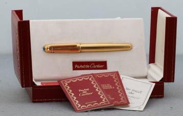 Cartier - Pasha de Cartier godron gold plated - Vulpen, Nieuw