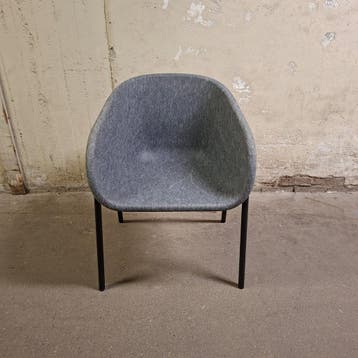 7x DeVorm LJ1 Armchair Dark grey Gebruikt, Huis en Inrichting, Gebruikt, Grijs, Overige materialen