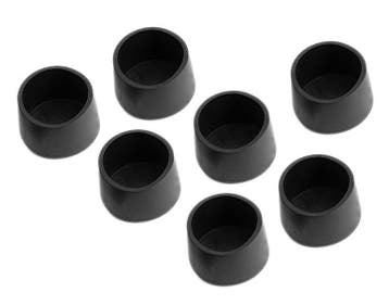 Flexibele stoelpootdop (omdop, rond, 28 mm, zwart) [O-RO-28, Ophalen of Verzenden, Nieuw