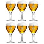 Leffe bierglazen - 33cl - 6 stuks, Nieuw