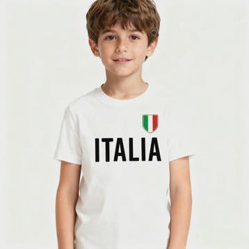 ITALIA Simple Kids T-Shirt Italy Memorial Clothing Boys and, Verzenden, Nieuw
