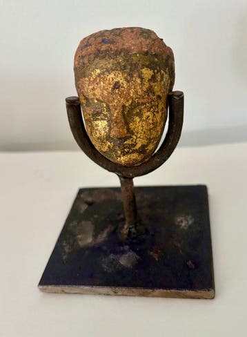 Boeddha-hoofd - Steen - Mongolië - Oude Aziatische kunst
