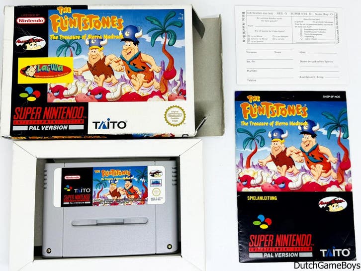 Super Nintendo / SNes - The Flintstones - The Treasure Of Si, Spelcomputers en Games, Games | Nintendo Super NES, Gebruikt, Verzenden