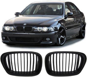 Mat zwarte grillen passend voor BMW 5 serie E39 model 199..., Verzenden