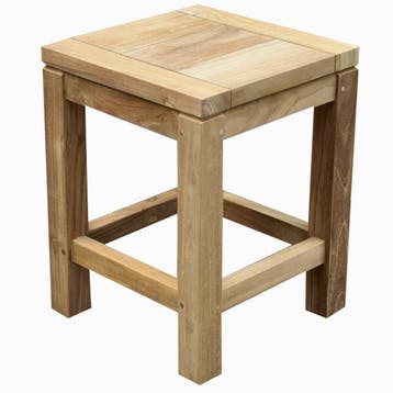 Boris bijzettafel 35x35xH46 cm teak, Tuin en Terras, Ophalen of Verzenden, Nieuw, Teakhout