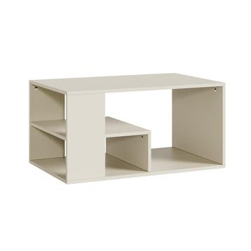 Salontafel Antaa 80x50x40 cm havermout [en.casa], Verzenden, Nieuw