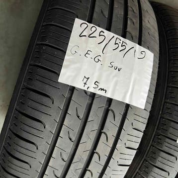 2 x Goodyear 225-55-19 Zomerbanden 7,5mm, 19 inch, Gebruikt, Ophalen of Verzenden, Band(en)