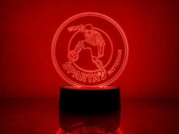 Led lamp Sparta Rotterdam, Kunststof, Overige merken, Verzenden, Meerkleurig