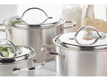 Demeyere Resto 3 - Kookpan inductie - 18 cm - 2L inhoud -, Verzenden, Zo goed als nieuw