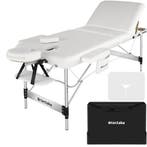 3 zones massagetafel Phuket, draagtas, aluminiumframe - wit, Verzenden, Nieuw