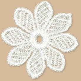 Gehaakte bloemen 5 cm pak 12 stuks, Ophalen of Verzenden, Nieuw