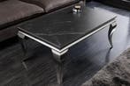 Design salontafel MODERN BAROK 100 cm zwart antraciet chroom, Huis en Inrichting, Tafels | Salontafels, Ophalen of Verzenden, Nieuw