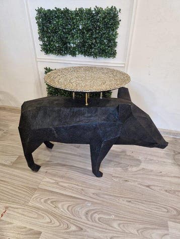 Dinu Corina - Dinu Corina - Salontafel - Hars, Kristal,, Antiek en Kunst, Kunst | Designobjecten