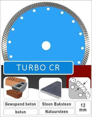 Diamantzaagblad CR voor steen beton gewapend beton tegels., Verzenden