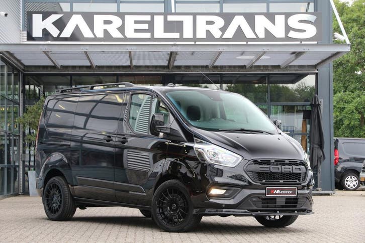 Ford Transit Custom 2.0 TDCI 130, Auto's, Bestelauto's, Onderhoudsboekje, Lease, Grijs, Automaat, Financial lease, Zwart, Gebruikt