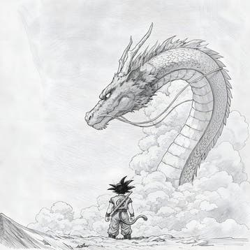 daveY - DRAGON BALL – THE DESTINY BEGINS – UNIQUE PIECE, Nieuw