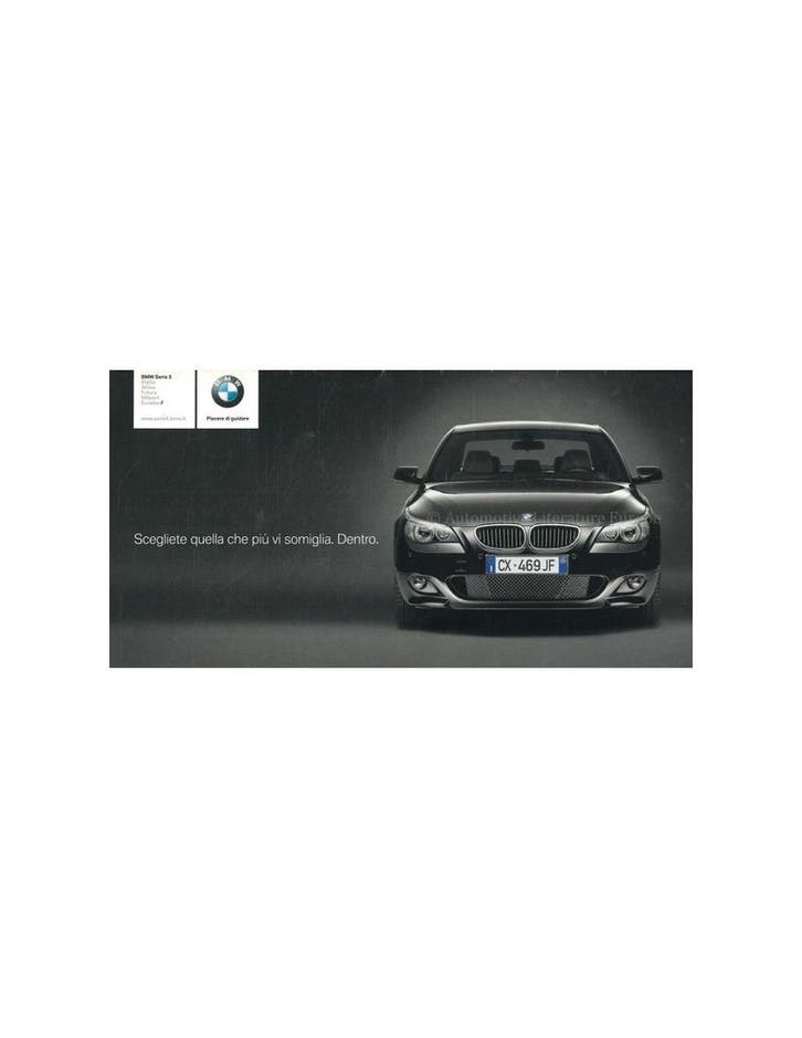 2007 BMW 5 SERIE BROCHURE ITALIAANS, Boeken, Auto's | Folders en Tijdschriften, BMW