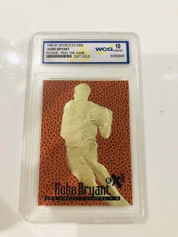 1996/97 Skybox EX-2000 Kobe Bryant Limited edition, Graded, Nieuw