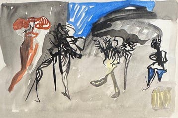 Marcus de Vestele (1941-2024) - Figures Cobra sous l’auvent