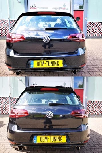 Dakspoiler Extensie geschikt voor Golf 7 | Hoogglans zwart, Achterklep, Volkswagen, Nieuw, Ophalen of Verzenden