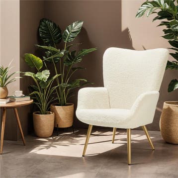 Fauteuil Hygge gestoffeerd, ergonomisch, draagkracht 150 kg, Verzenden, Nieuw