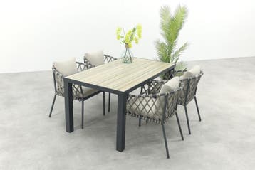 VDG Sara/Nola tuinset 160x90 cm., Verzenden, Nieuw, Overige materialen, Tuinset