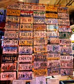 Complete Original Set License Plates All 50 States USA, Ophalen, Gebruikt