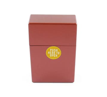 Metallic sigarettendoosje - Rood, Verzenden, Nieuw, Tabaksdoos of Verpakking