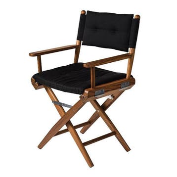 ARC Regisseursstoel Teak Geolied Zwart Deluxe, Ophalen of Verzenden, Nieuw