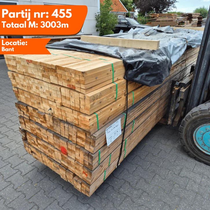 Vuren Panlatten 3900x44x28mm, Doe-het-zelf en Verbouw, Platen en Panelen, Ophalen of Verzenden