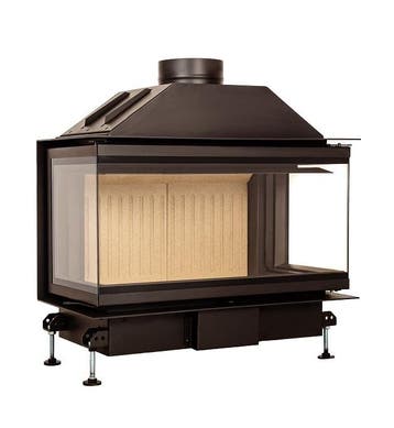 Inbouw Houtkachel Crystal 80 Open Side, Huis en Inrichting, Kachels, Nieuw