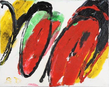 Broer Dobbelsteen (1936-2019) - Abstract geel, rood en groen