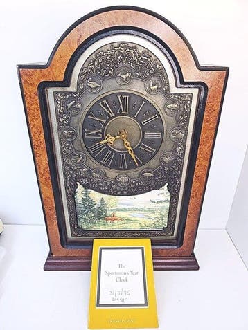 mantelklok - Franklin Mint - Hout, tinlegering - 1990-2000 -, Antiek en Kunst